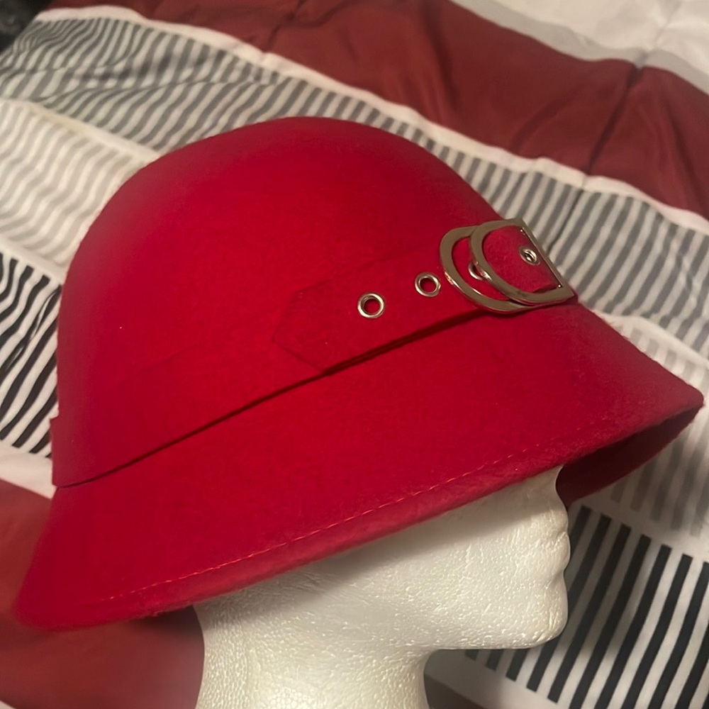 Red Bucket Hat